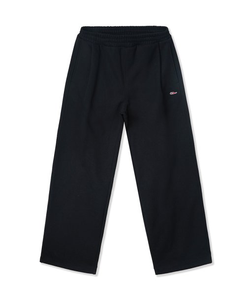 WIDE SWEAT PANTS BLAK