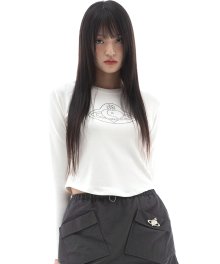 ARCH T-SHIRT IN IVORY(핫픽스 티셔츠)