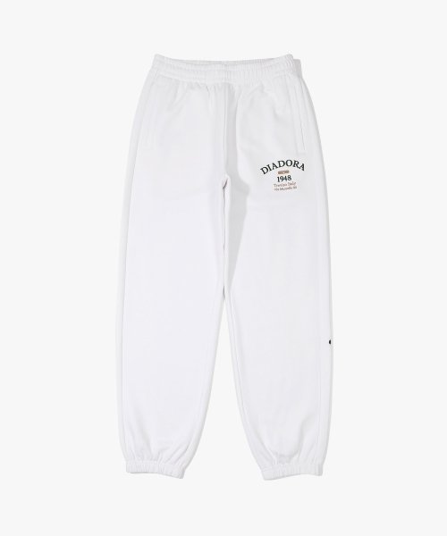 существенный с начёсом джоггеры брюки WHITE