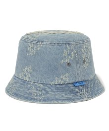 GD Lightning Denim Bucket Hat Washed Blue