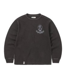 GD SYF Waffle L/S Top Off Black