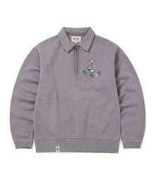 GD SYF Half Zip Polo Sweatshirt Purple