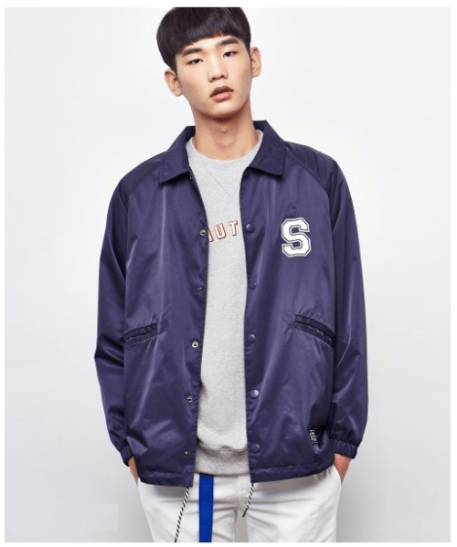 RAGLAN COACH JACKET (NAVY)