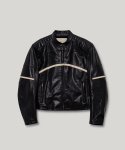 다로(DARO) Manta Biker Leather Jacket (Cow Leather)