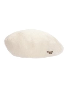 STUD LOGO POINT BERET IN IVORY