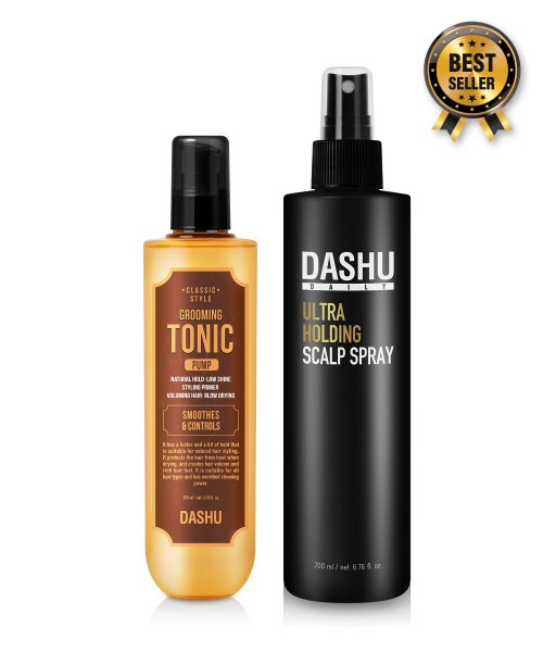 SET 클래식 스타일 그루밍토닉 펌프 200ml + 울트라 홀딩 스칼프 스프레이 200ml