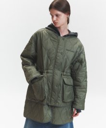 2-TIER QUILTED JUMPER (OLIVE)