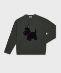 삭스어필(SOCKS APPEAL) wool pullover black terrier khaki