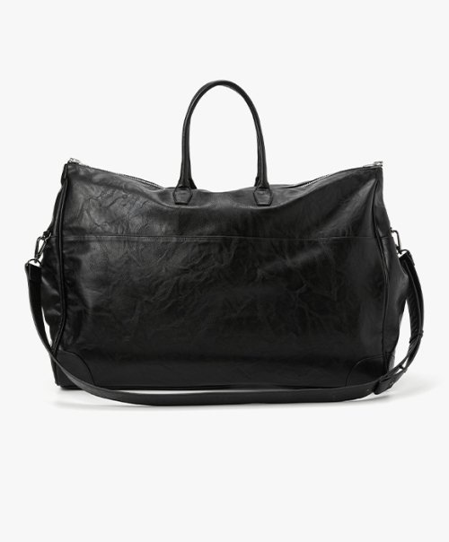 【LEMARD】Cracked Leather Bowling BagBlack