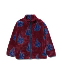 FLAMIN ZIP SHERPA FLEECE [BERRY]