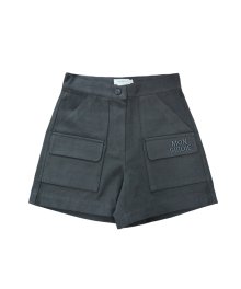 Fleece Twill Pocket Shorts 피치기모 포켓숏츠_D.GREY
