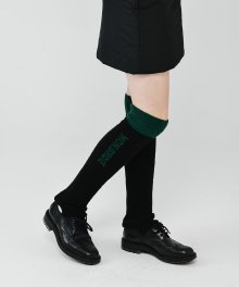 MONBIRDIE LOGO KNITED LEG WARMER 로고 레그워머_BLACK