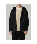 suede zip-up hoody CWTAW23718BKX