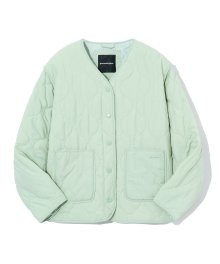 (W) QUILTED PADDED CARDIGAN (MINT) [LRSWCUP909M]