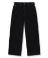 wide cotton pants (black)
