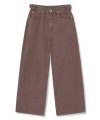 wide cotton pants (burgundy)