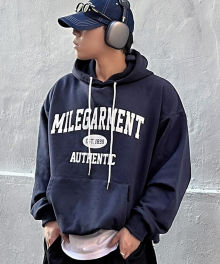 MILE GARMENTS SWEAT HOODIE [NAVY]