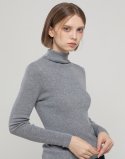제이마크뉴욕(JMARKNEWYORK) Wool turtleneck slim knitwear - Gray