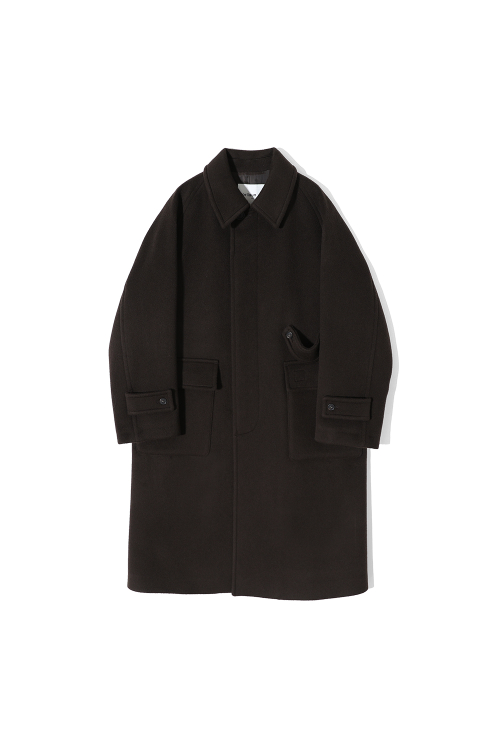Winterport Wool Coat Dark Brown