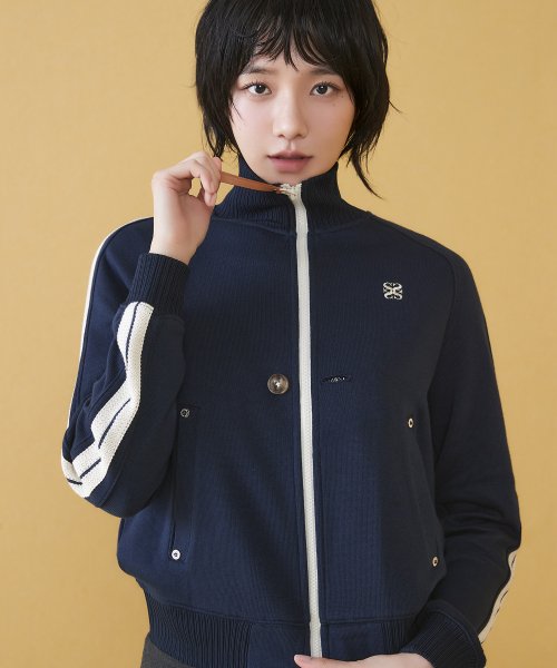 MUSINSA | SATUR Lawton All Day Track Zip-Up Jacket Classic Navy