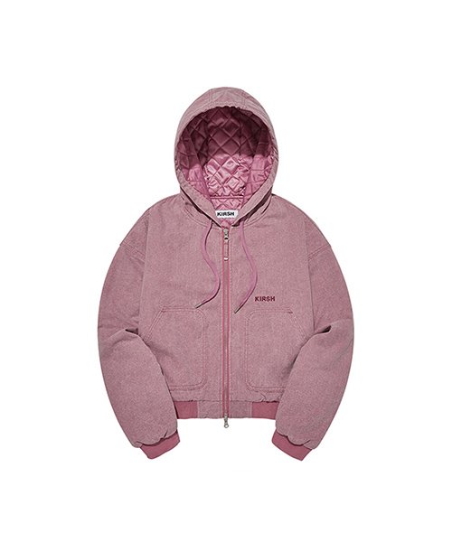 Джинсовое худи на молнии PINK
