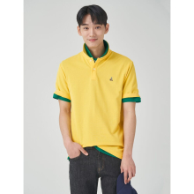 남녀공용 베이직 피케 티셔츠 - 옐로우 (BC3242E01E)