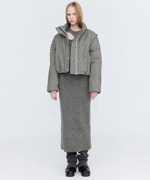 Двусторонний пуховик 2-Way Padding Jumper_Beige