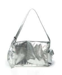 메신저백 side pocket messenger bag L nappa silver