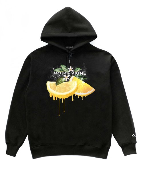 パーカー・フーディ [ NOIR DE VIGNE ] Melted Lemon Hoodie BLACK 누아드비뉴(NOIR DE VIGNE) Melted Lemon Hoodie - 사이즈