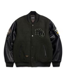 MG WOOL VARSITY JACKET - KHAKI