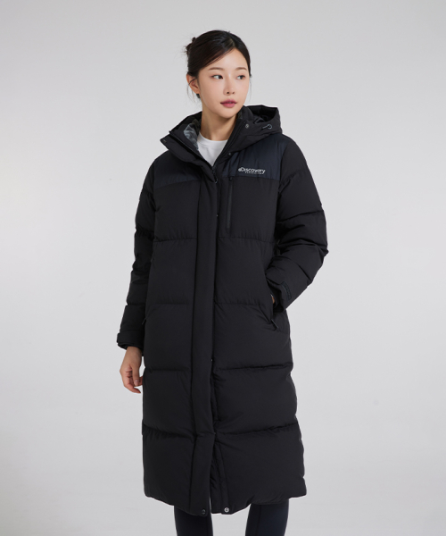 디스커버리 익스페디션() 여성 반슬리 다운 롱패딩 (BLACK) 상품 이미지