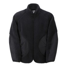 CURVED POCKET FLEECE JACKET_FKJJW23511GYD