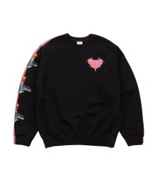 FALL IN LOVE SWEATSHIRTS BLACK (VH2DFUM445A)