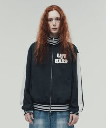 LIFE IS HARD FULL ZIP SWEATSHIRT CHARCOAL (VH2DFUM482A)