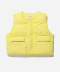 ACTIVE CROP LAYERED PUFFER VEST LIME