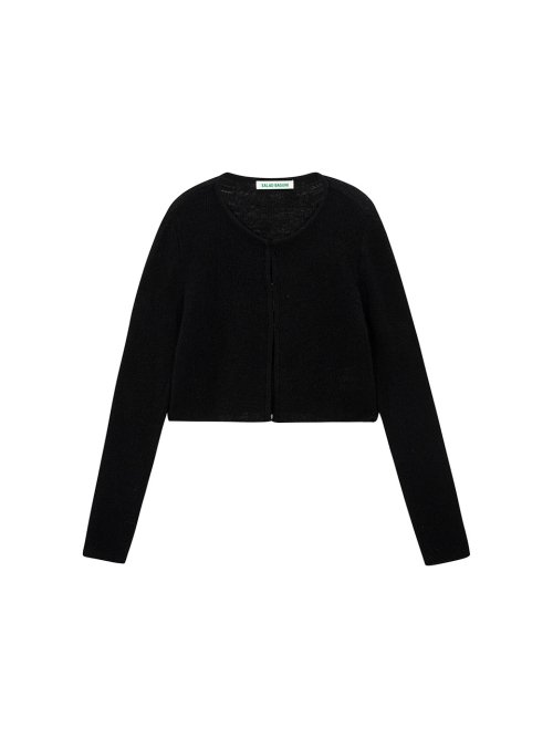 Clip Mohair Cardigan_black