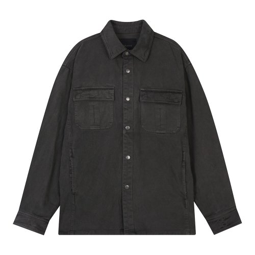 Рубашка-куртка оверсайз dark gray