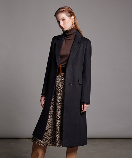 Blended wool sales coat