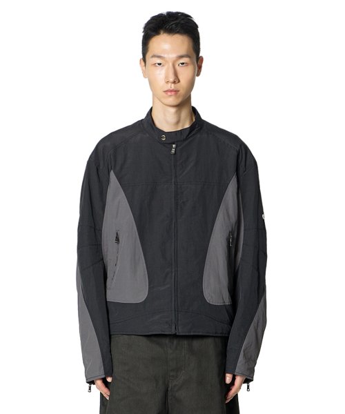Color Scheme Biker Jacket (BLACK)