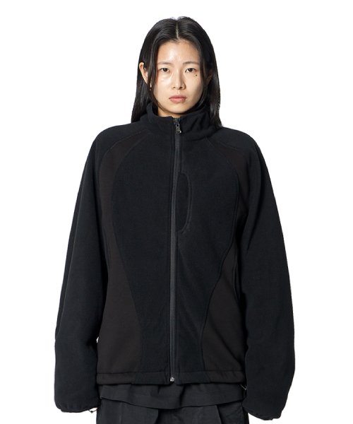 MUSINSA | LOCKHEED MARTIN Color Scheme Fleece Jacket (BLACK)