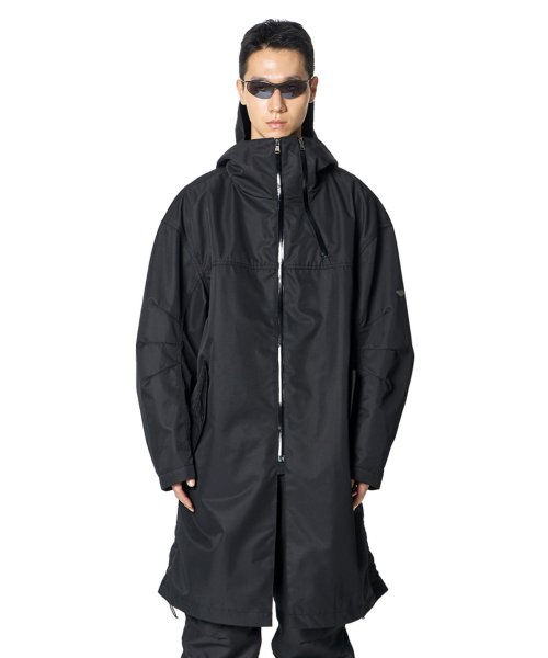 Double Zip Tech Parka (BLACK)