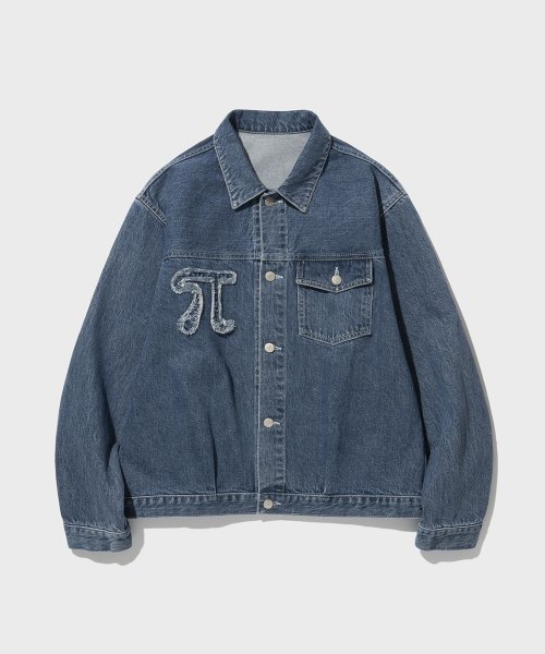 ST PATCH DENIM JACKET (FADED BLUE)
