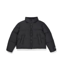TAG CROPPED PUFFER - BLACK