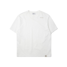 EMBROIDERY LOGO OVER FIT HALF SLEEVE T-SHIRT - WHITE (P233MTS220)