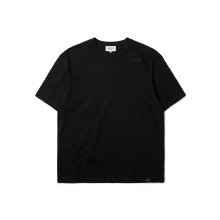 EMBROIDERY LOGO OVER FIT HALF SLEEVE T-SHIRT - BLACK (P233MTS220)