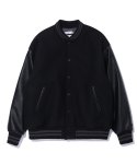 사운즈라이프(SOUNDSLIFE) Wool Varsity Jacket Black
