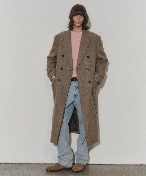 DUNST Tailored Double Breast Wool Coat