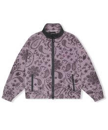 Paisley Polar Fleece Jacket Lavender