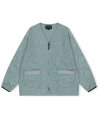 Quilted Camo Liner Jacket Dusty Blue