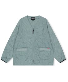 Quilted Camo Liner Jacket Dusty Blue
